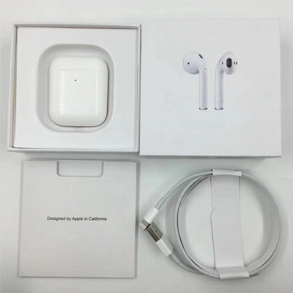 [Airpods 2] Tai nghe Airpods 2,Bluetooth Đầy Đủ Tính Năng Có Video Hướng Dẫn -Dùng cả IOS và Android- Đổi Tên ĐỊnh Vị...