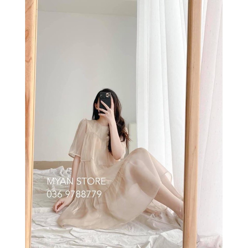 VNU275 - VÁY VOAN BE 3 TẦNG 2 LỚP | BigBuy360 - bigbuy360.vn