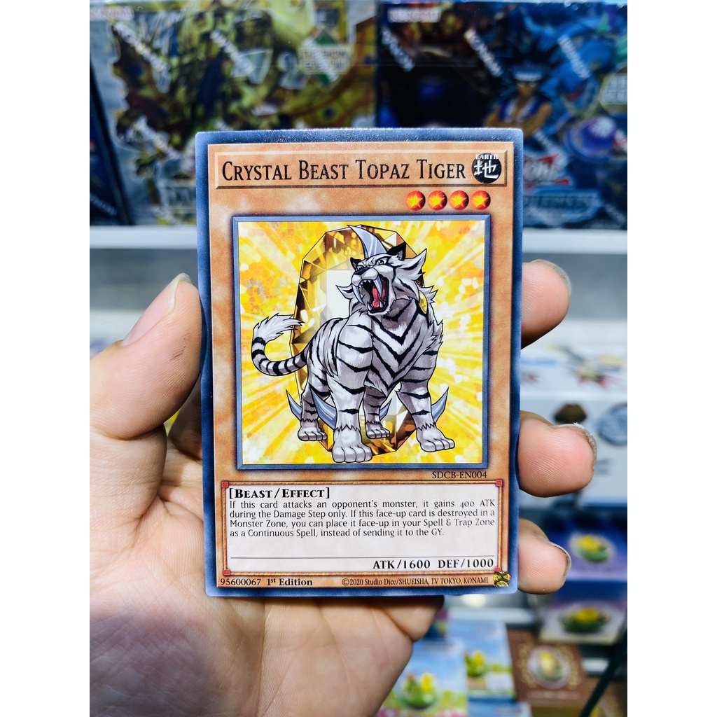 Thẻ Bài YugiOh! Mã SDCB-EN004 - Crystal Beast Topaz Tiger - Common - 1st Edition