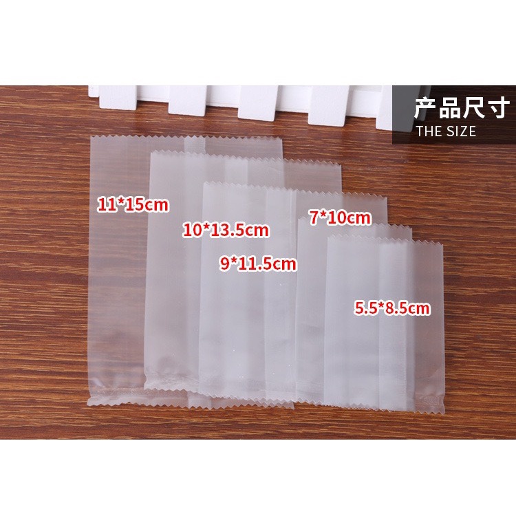 Bao bì đựng trà, bánh kẹo trắng mờ, hàn nhiệt, nhiều kích thước