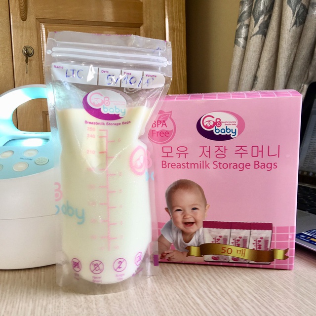 Hộp 50 túi trữ sữa mẹ 250ml GB Baby Hàn Quốc