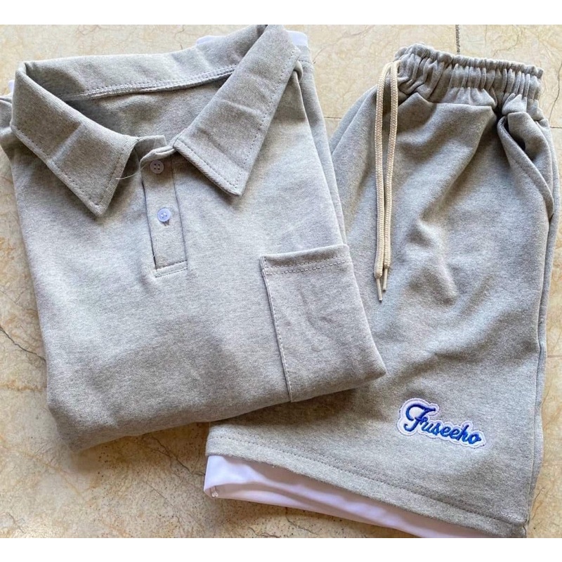 Bộ polo cổ bẻ một túi KA12