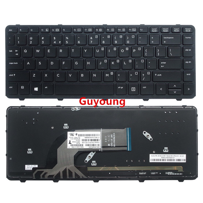 Laptop US keyboard for HP 440 G1 640 G1 645 G1 445 G1 G2 430 G2 English keyboard with backlight