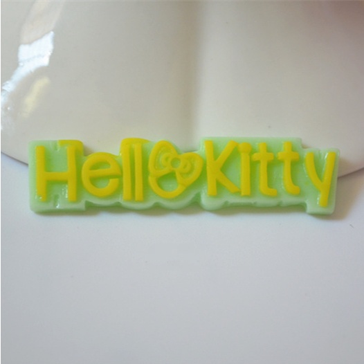 Sticker jibbitz gắn dép sục Crocs chữ Hello Kitty các màu