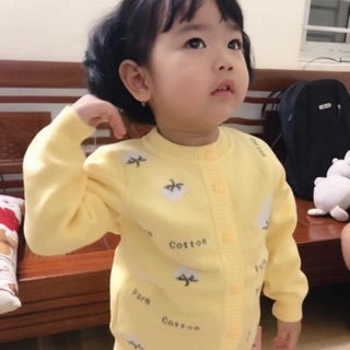 Bộ Len trẻ em màu vàng