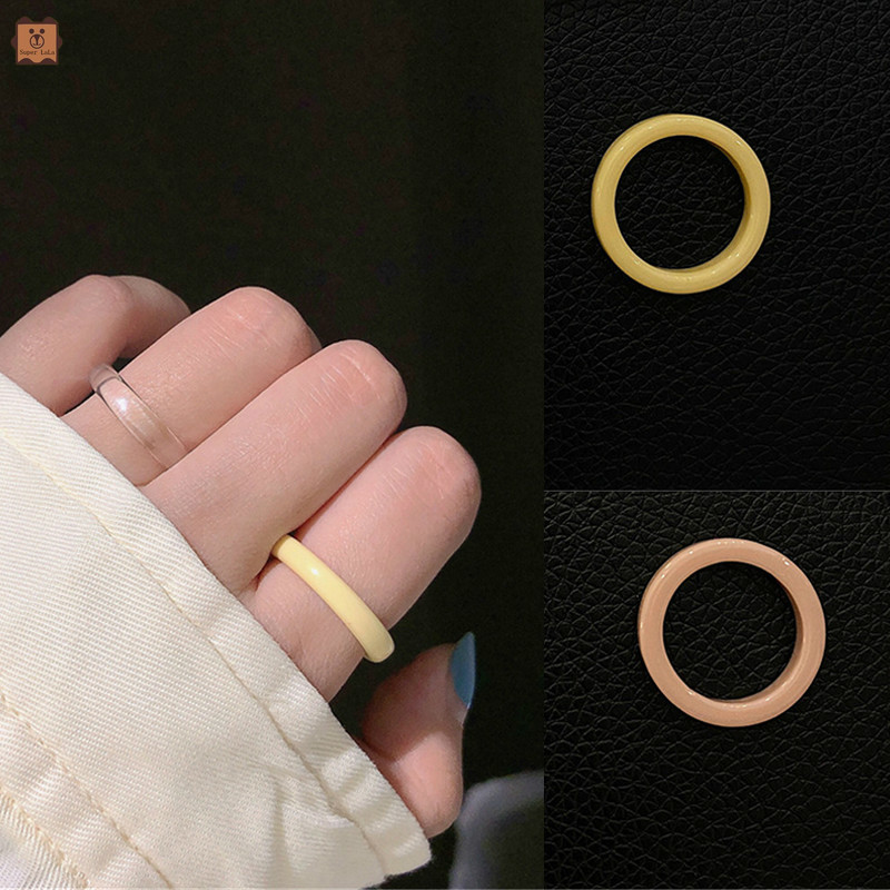 Nhẫn thời trang thiết kế trong suốt độc đáo cho nữ