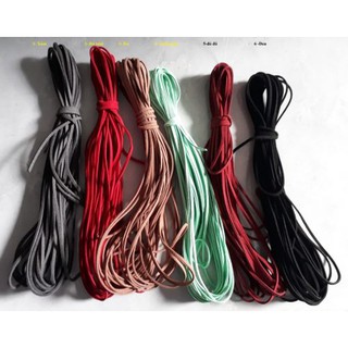5-10 met- dây da lộn 2mm làm vòng, dây đan vòng tay, vòng cổ