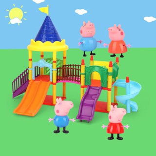 Đồ chơi sân chơi và chú lợn Peppa đáng yêu dành cho bé