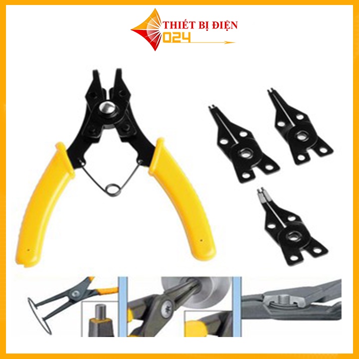 Kìm Phanh 4 Mũi Tháo Rời Asaki Ak-7020