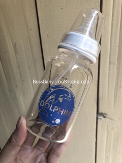 Bình thuỷ tinh cao cấp Dolphin 120ml
