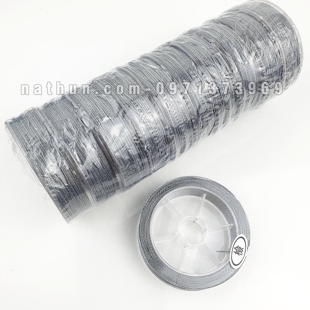 Cuộn 50m Dây cước bện PE câu cá, ná bắn cá 14,5kg