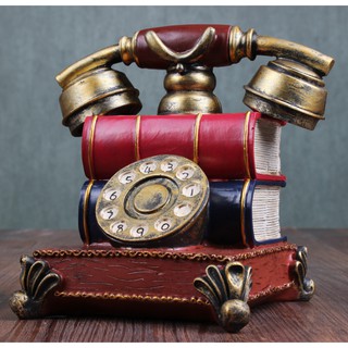 Mô hình điện thoại quay số cổ điển trang trí nhà cửa/quán cà phê