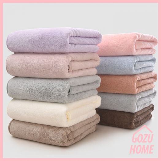 ComBo 2 Khăn Tắm Hàn Quốc Siêu Mịn Siêu Thấm Nước Cao Cấp Size Lớn 70x140cm Loại Đẹp (hàng chuẩn)