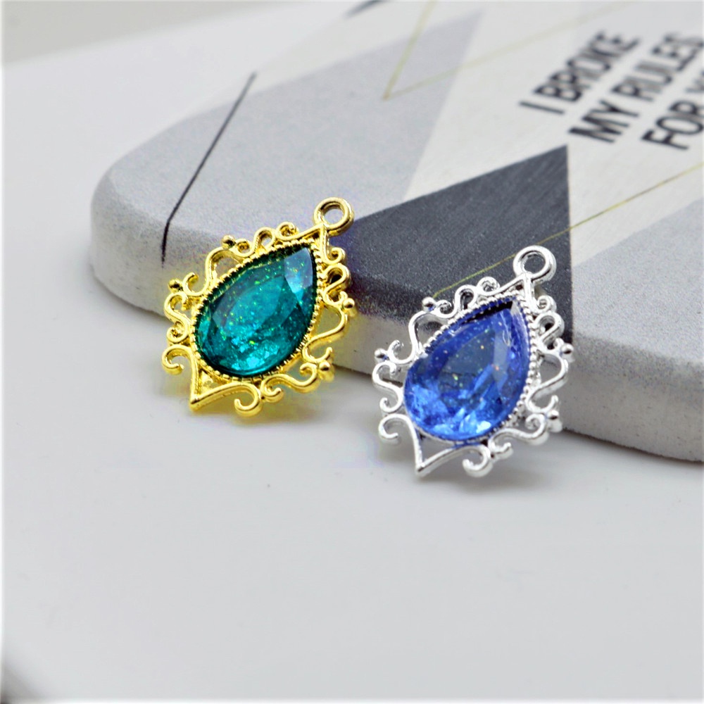 1 phiến đúc họa tiết treo hạ 10*14mm (không kèm hạt dán) nguyên liệu làm trâm làm trang sức cổ trang