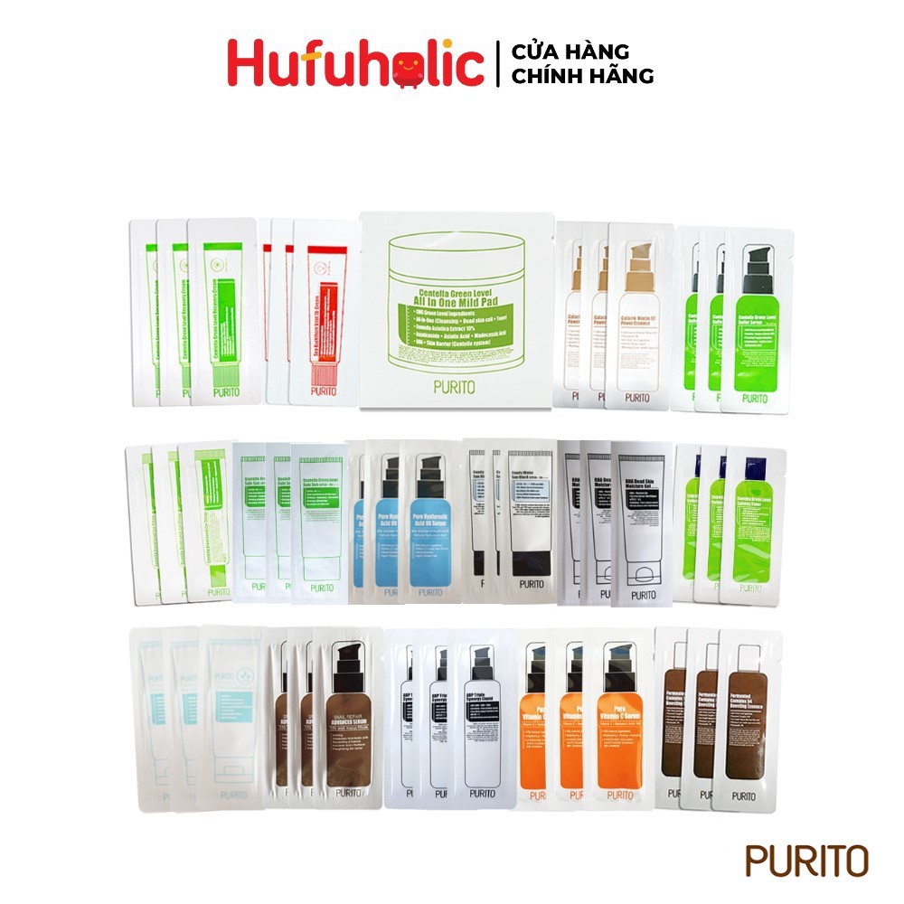 Sample PURITO kem chống nắng kem dưỡng da vitamin C ngăn ngừa thâm sáng da ngăn ngừa lão hóa chống nắng