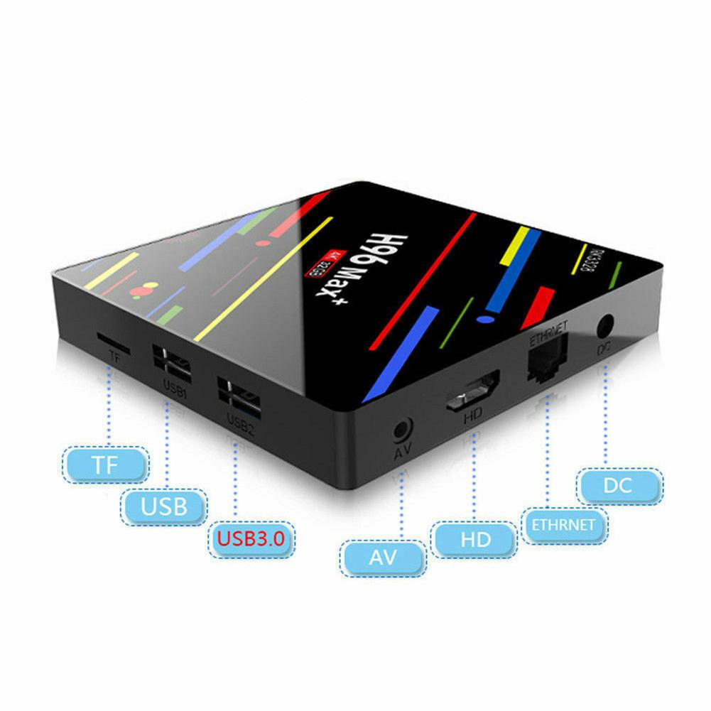 H96 Max + Android 8.1 TV Box RK3328 Quad Core 4GB RAM + 32GB ROM 4K Media Player