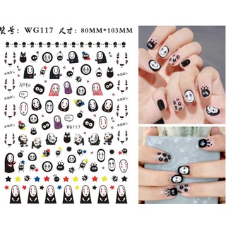 sticker dán móng tay hình haloween