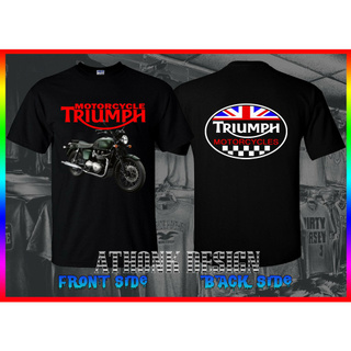 Áo Thun In Chữ Triumph Bonneville T100 Triumph Thời Trang Cho Nam