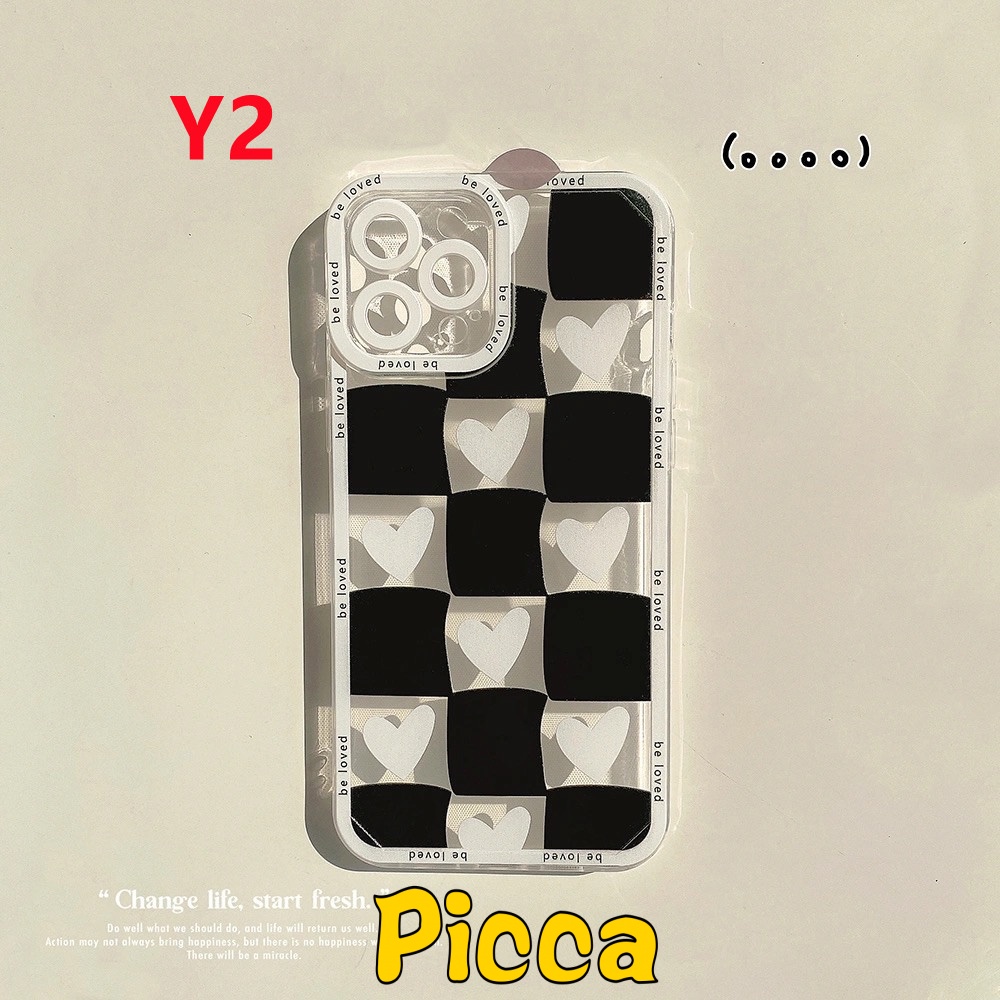 Ốp điện thoại TPU mềm hình ca rô trái tim thích hợp cho iPhone 7 8 Plus Xs Max Xr 12 11 13 Pro Max X 6 6S Plus Se 2020