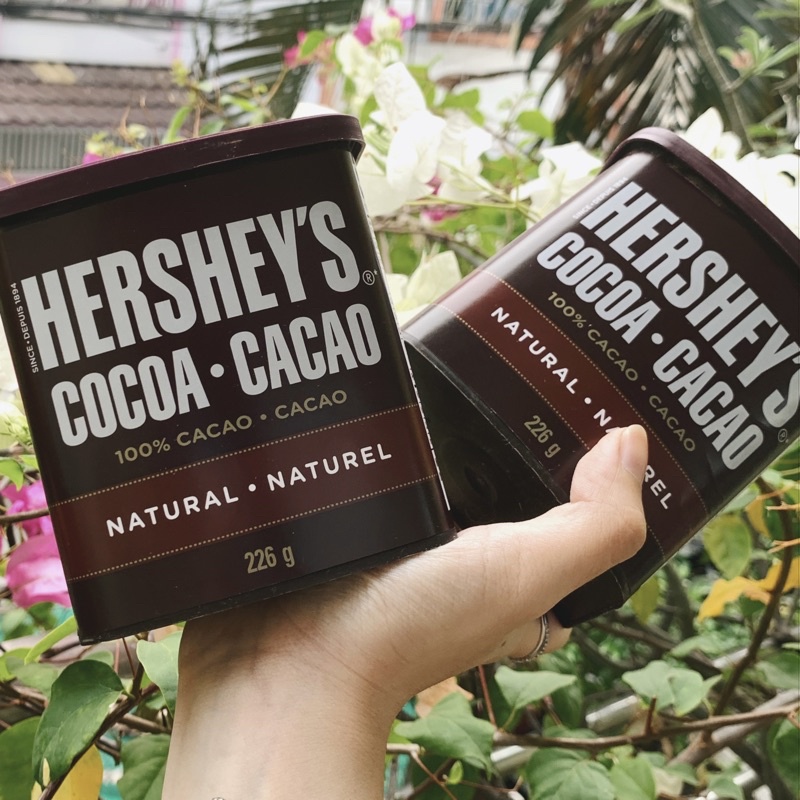 Bột Cacao Hershey nguyên chất 100% Canada, không đường Natural Unsweetened 226g