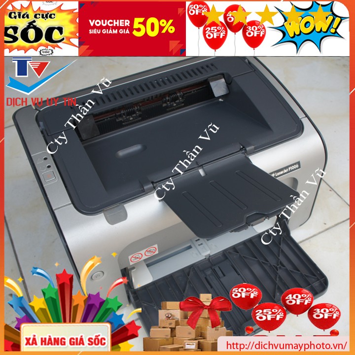 { Máy in đẹp trên 80% } Máy in cũ HP P1006 nhỏ gọn đẹp nhận các loại windows