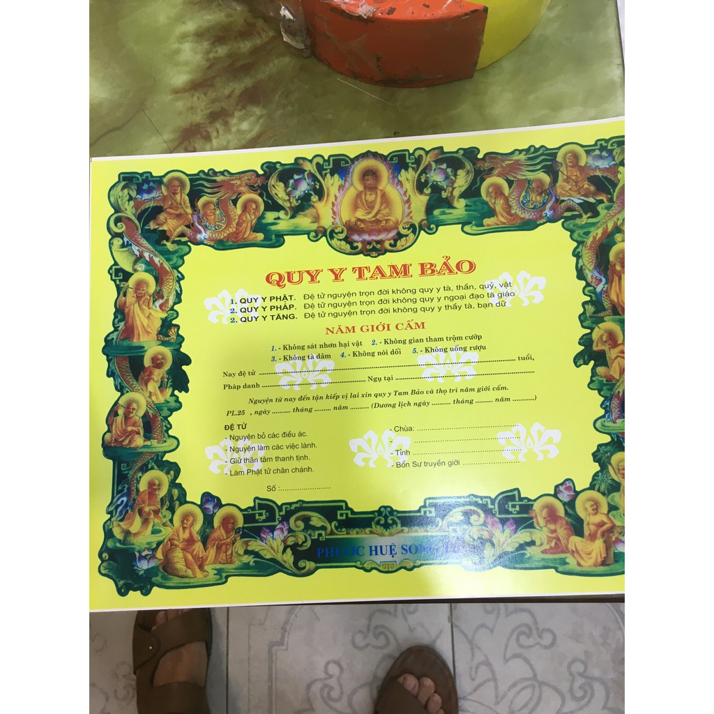 100 tờ điệp quy y