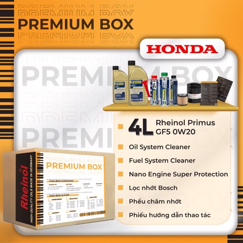 RHEINOL PREMIUM BOX HONDA - Bộ Dầu Nhớt Động Cơ Nhập Khẩu Đức Cao Cấp