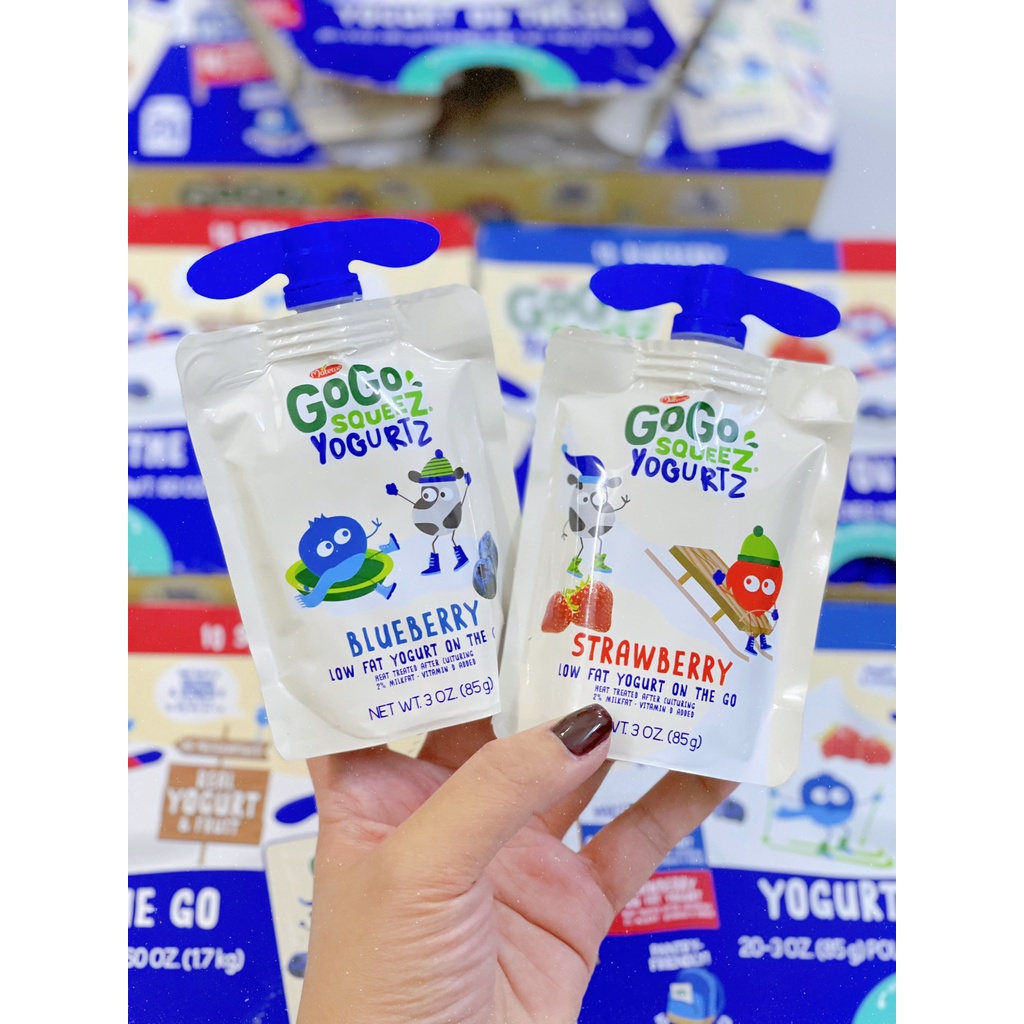 Sữa chua Gogo Squeez dạng túi cực thơm ngon đủ vị cho bé từ 6m