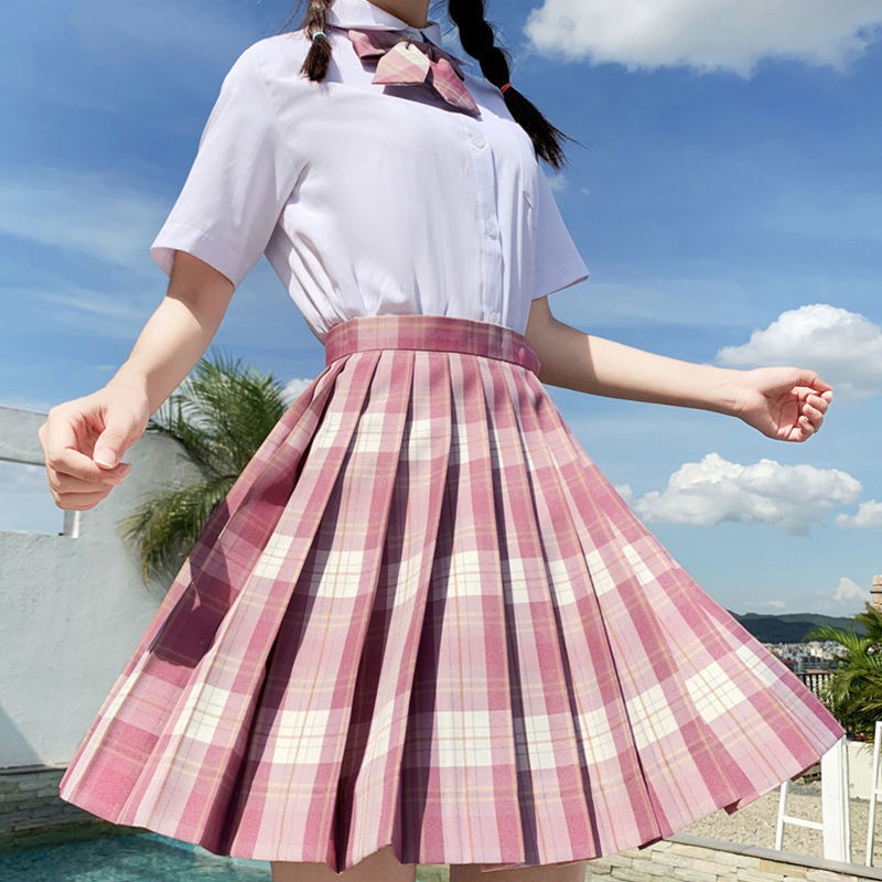 chân váy tennischân váy dài◄❖Gentle One Sword Đồng phục JK Nhật Bản Chính hãng Xuân Hè Dịch vụ lớp học Kiểm tra mớ