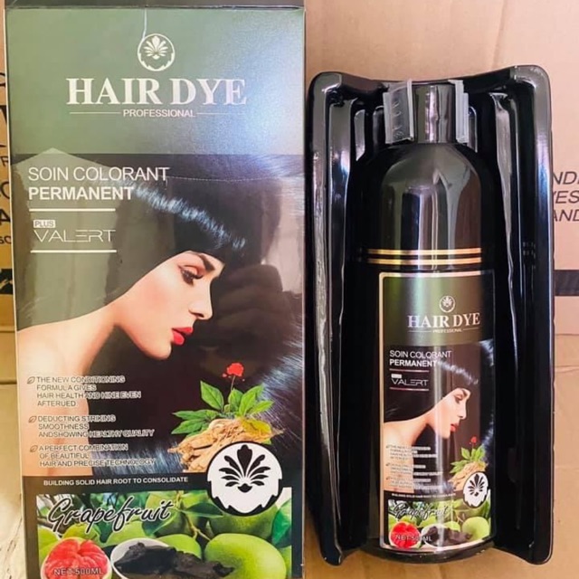 ✅CHÍNH HÃNG - DẦU GỘI ĐEN/NÂU TÓC HAIRDYE GRAPE FRUITE 500ML