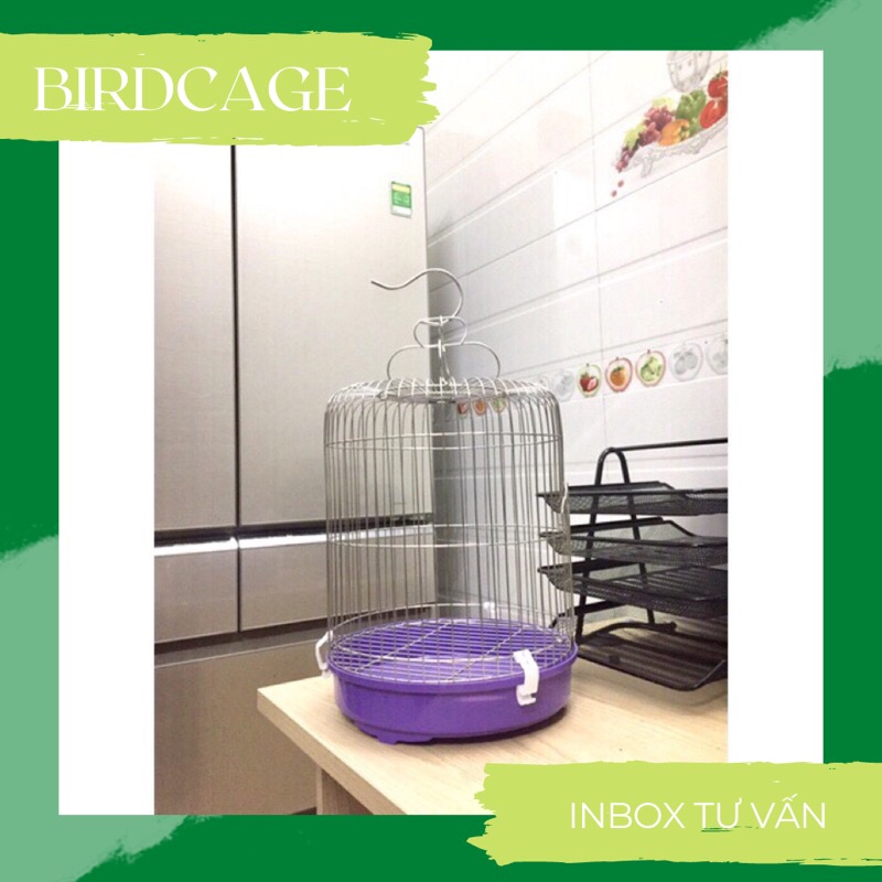 [HOT] LỒNG CHIM HOÀNG YẾN INOX đường kính 29cm