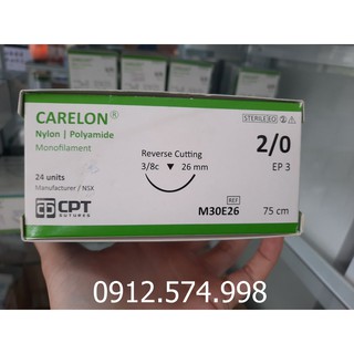 24 Tép chỉ Nylon 2/0 CPT 30E26-chỉ phẫu thuật, chỉ thẩm mỹ