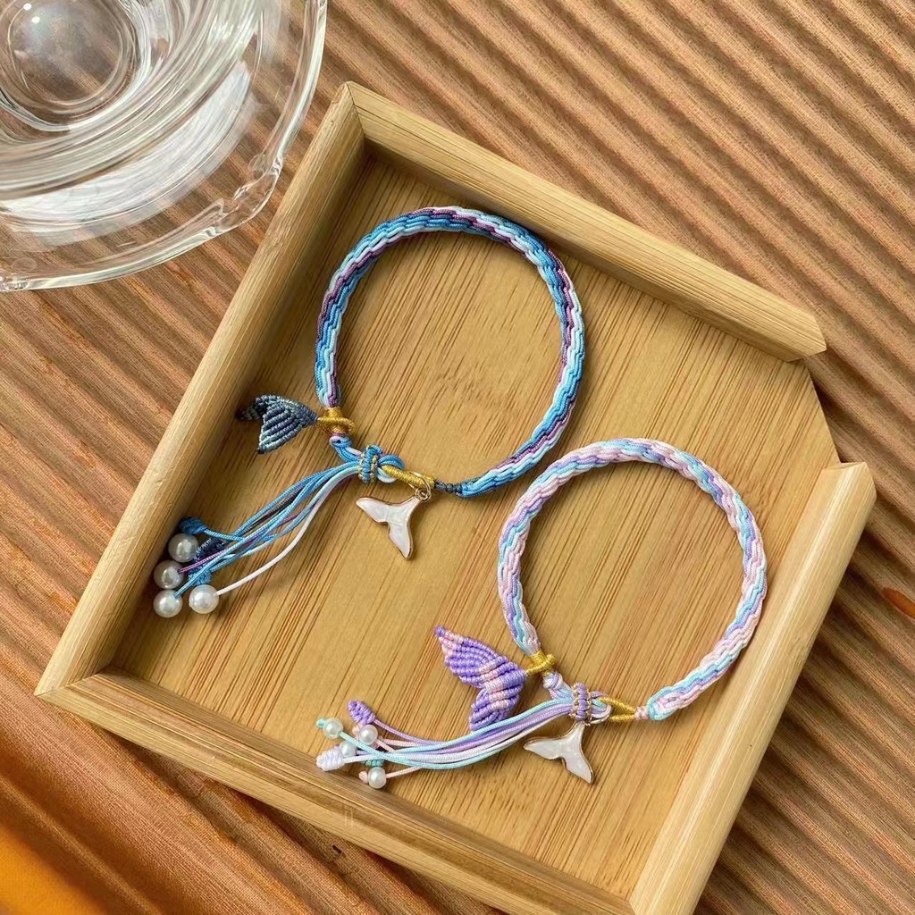 Cuộn Dây Thừng Làm Đồ Thủ Công Hình Đuôi Cá Nhiều Màu Sắc Độc Đáo