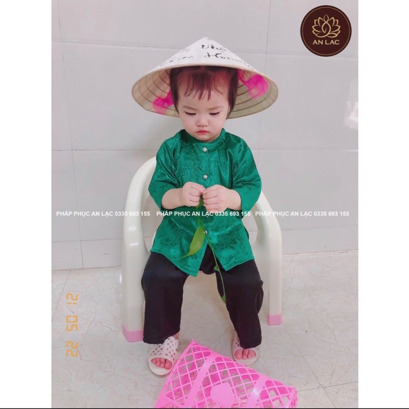 Set bà ba dài tay 7 màu quần đen cho bé gái