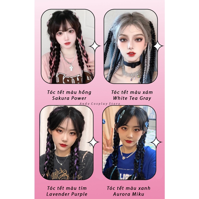 [CÓ SẴN] Line tóc giả tết bím y2k