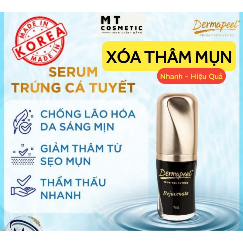 SERUM TRỨNG CÁ TUYẾT Dermapeel+ - XÓA MỤN - Mờ THÂM MỤN - Se Khít LCL - DA CĂNG BÓNG - TRẮNG SÁNG SAU 14 NGÀY