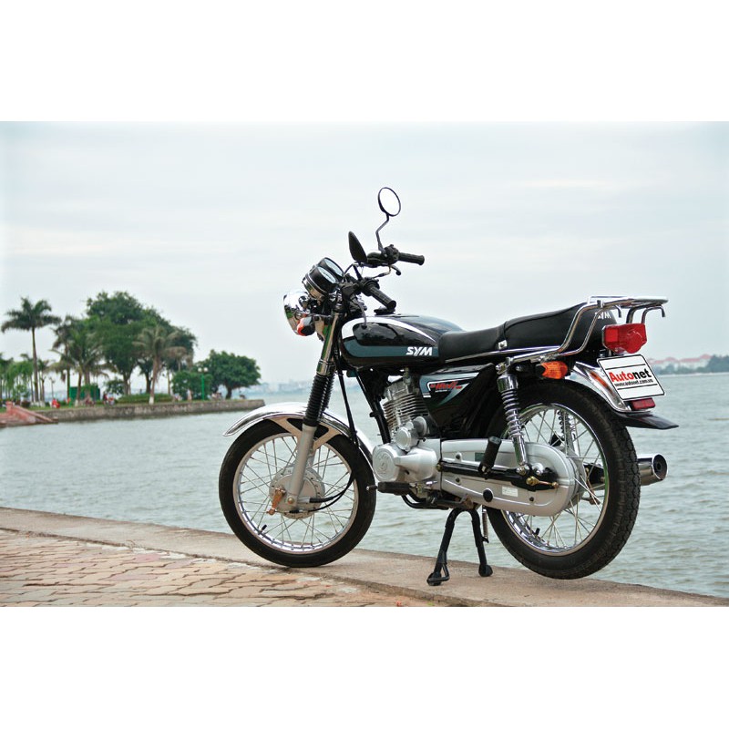 Bộ cùm tay lái xe Wolf  thép sơn tĩnh điện dùng thay thế cùm sói hay độ xe classic, win Cafe racer