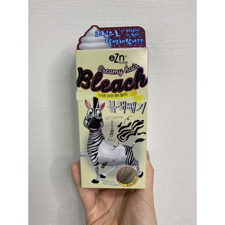Tẩy tóc tại nhà  EZN Creamy hair bleach con ngựa 탈색제