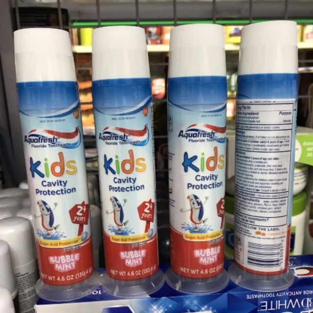 Kem đánh răng cho bé Aquafresh Kids 100ml của Mỹ.