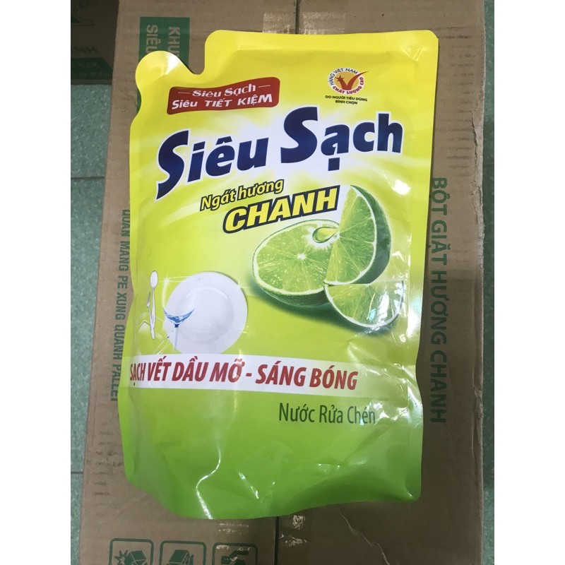 Nước rửa chén siêu sạch 1.5kg (túi)