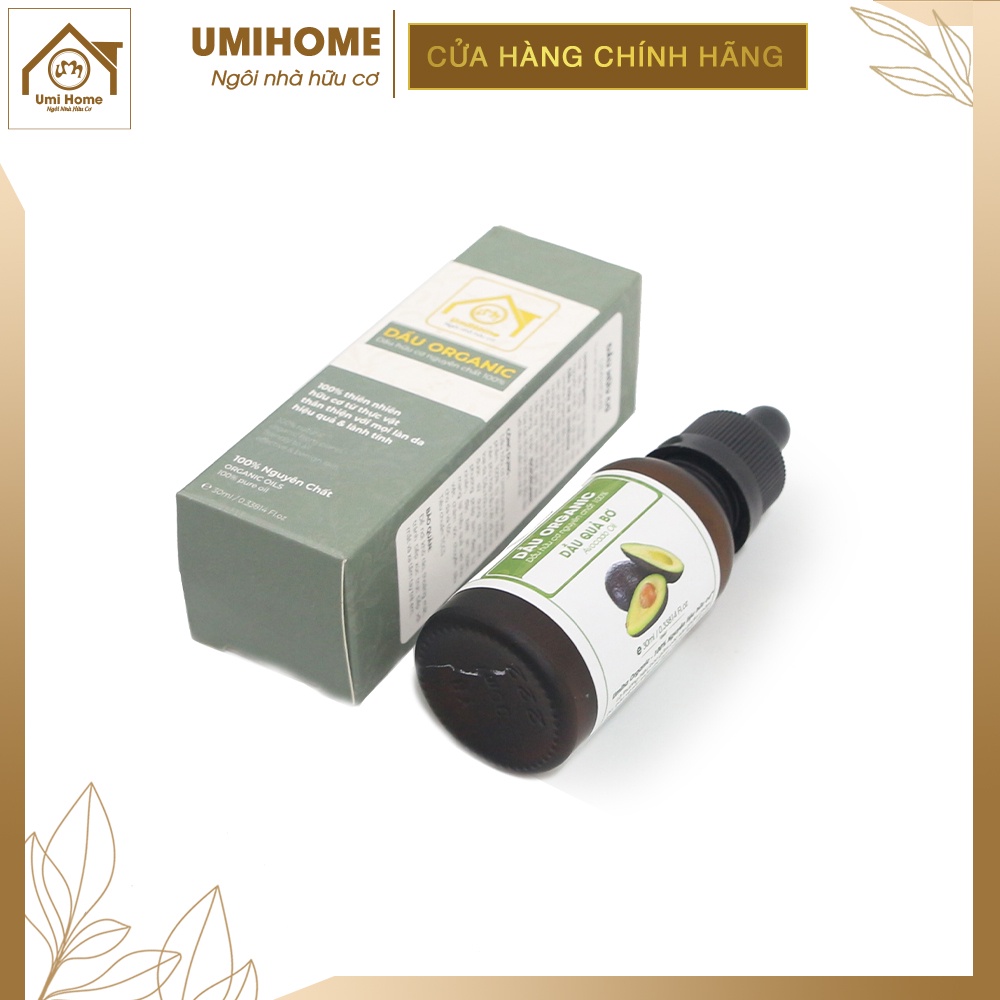 Dầu Qủa Bơ UMIHOME nguyên chất dưỡng da, ngừa thâm, chăm sóc tóc, môi, mắt hiệu quả 30ml