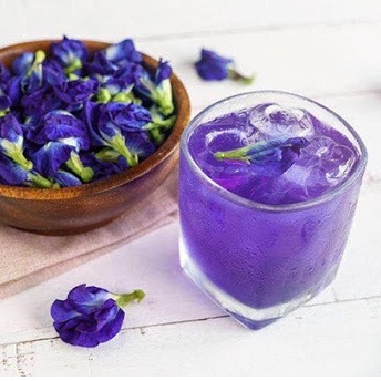 Hoa đậu  biếc sấy khô 10gr tạo màu làm bánh, pudding, đậu hũ cho bé