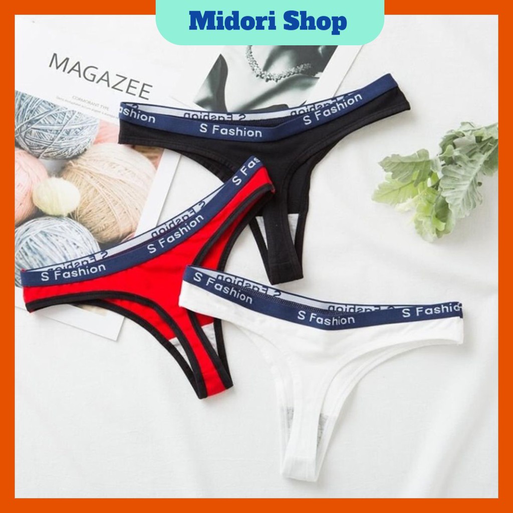 Quần lọt khe nữ 🔥FREESHIP🔥 Quần lọt khe S Fashion cạp nhỏ 5 màu sắc cá tính, chất cotton dáng thể th