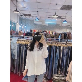 ❤️ Áo sơ mi nữ tay rộng basic unisex ảnh thật🌹
