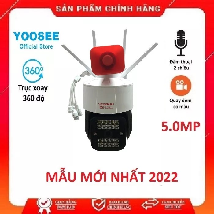 Camera Wifi YooSee 2K 2 Mắt , Độ Phân Giải 2K ,18LED Q18, Góc Rộng , Xem Ban Đêm Có Màu, Đàm Thoại 2 Chiều , Chống Nước