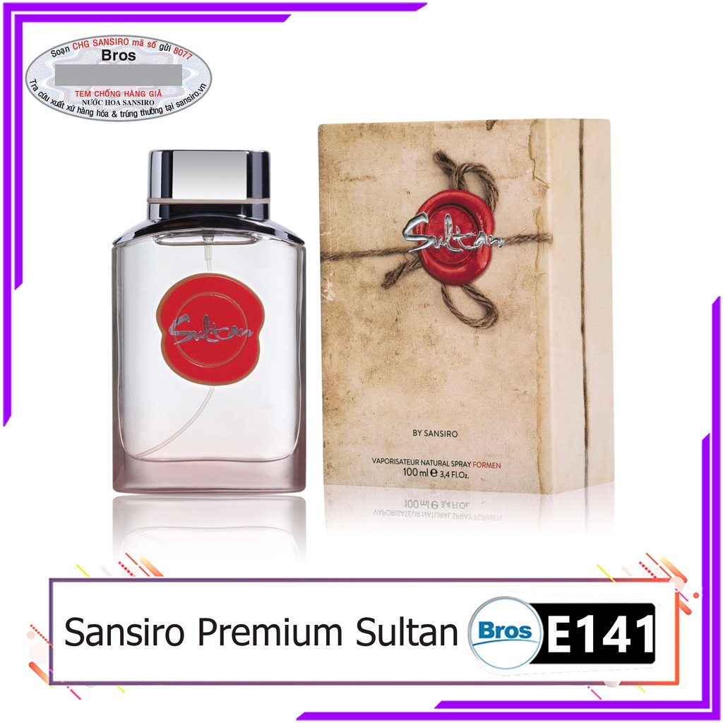 Nước hoa Sansiro Sultan 100ml cho nam