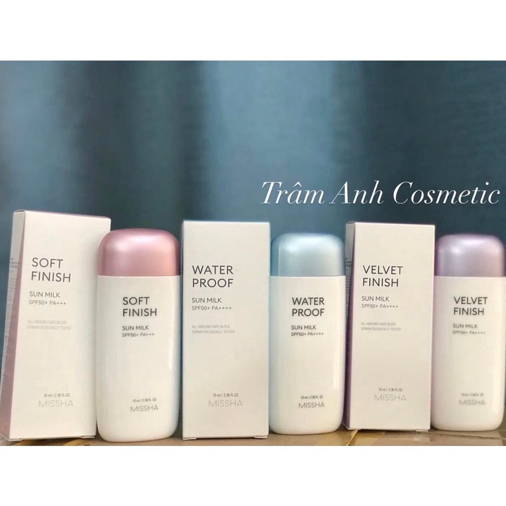 Kem chống nắng missha sun milk SPF50+