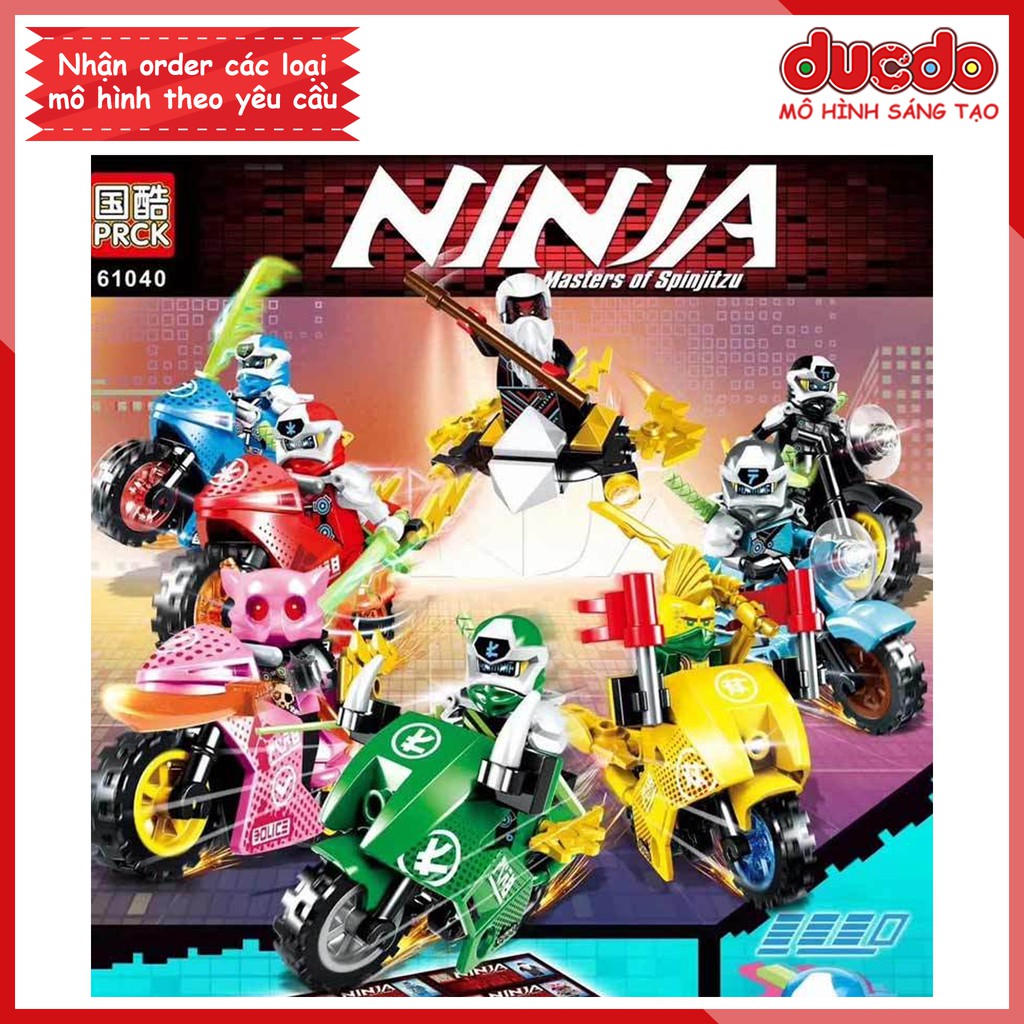 [Đóng túi] PRCK 61040 Combo 8 nhân vật Ninjago ss 12 full đồ - Đồ chơi Lắp ghép Xếp hình Minifigures Ninja Mô hình LeLe