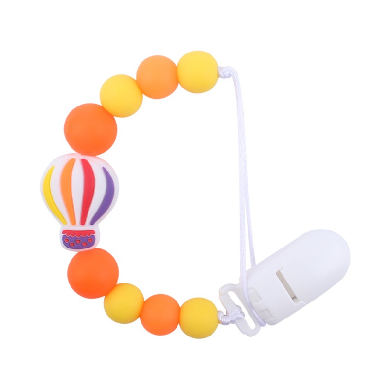 Kẹp Núm Ti Giả Bằng Silicon Hình Hoạt Hình Dễ Thương Cho Bé Sơ Sinh Mọc Răng