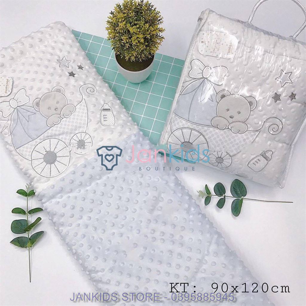 Chăn lông cừu Carter Liebe mềm mại cho bé 0-4 tuổi, kích thước 90x120cm